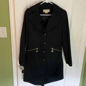 MICHAEL Michael Kors Black Rain Coat